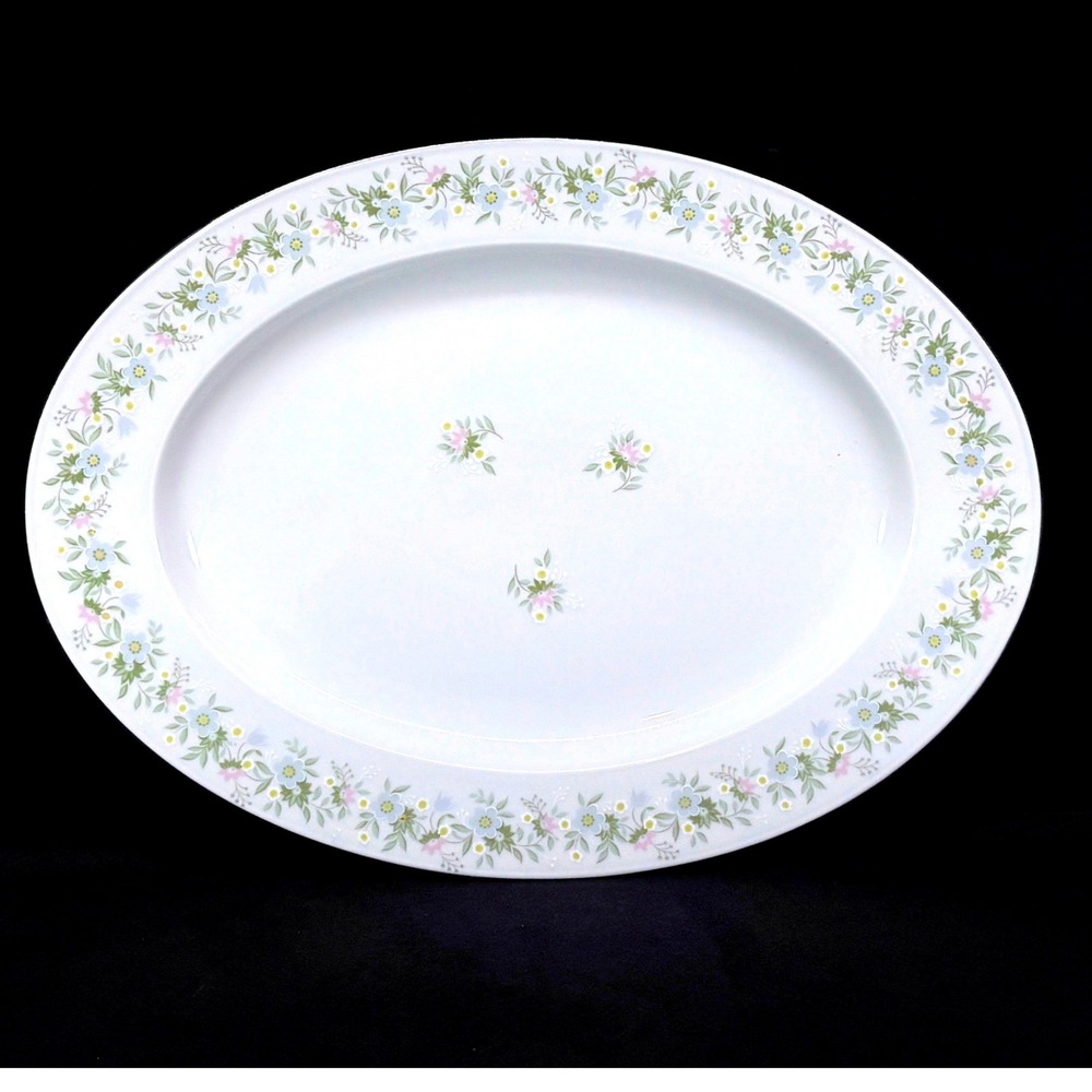 Johann Haviland Bavarian China Forever Spring Serving Platter 12.75" Germany Vtg